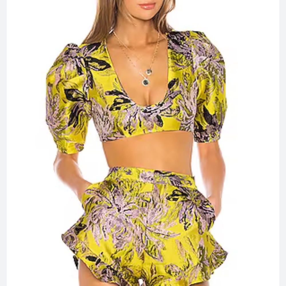 Camila Coelho Yellow and Purple Set